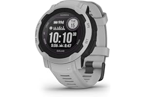 Garmin Instinct 2 Solar, Smartwatch, 45mm, Rugged design, Ricarica solare, Autonomia infinita, +30 app multisport, GPS, Cardio, SpO2,Garmin Pay, Connect IQ (Mist Gray)