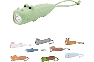 ‎WINKEE Winkee - Taschenlampe - Kroko Kai I Kleine Taschenlampe LED aufladbar I Mit Akku I Ca. 12 Stunden Akkulaufzeit