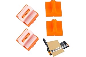 ZOVATOR Replacement Cutting Blades with Safe Pressing Design, 4 PCS Paper Cutter Replacement Blade Replacement Cutting Blades Paper Trimmer Blades with Security Safeguard for A4 Paper Trimmer Card