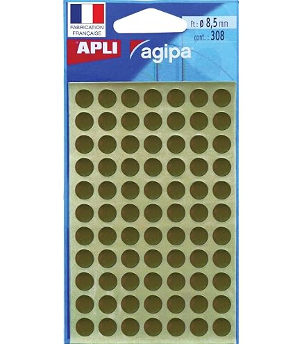 112 Gommettes Rondes Argent 15mm - Autocollants Pastilles Adhésives - Pour Marquage, Loisirs Créatifs, Organisation