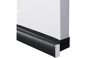 BKSAI Burlete para Puertas y Ventana, 5 cm, Aislamiento contra el frío, Aislamiento acústico (Negro, 80CM)