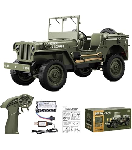 C8815 1:10 Scale RC Military Jeep, 4WD Off-Road Remote Control Car