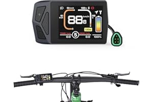 Varstrom EKD01 Display für BAFANG-Kit – Kompatibel mit M200 M400 M500 M600 M620 M420 M510 M625 M325 M225 Mittelmotoren und den neuesten 2025 BBS01B BBS02B HD Kits (Dreieck-Stecker)