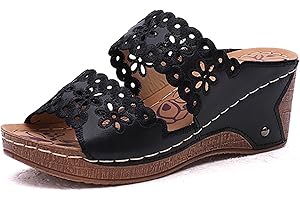 azaz Sandales Compensées Femme Mules Femmes À Bout Ouvert Chaussure Ete Sandales À Plateforme Épaisse À Talons Hauts Mules Chaussons Style Romain Femme Confort Chausson Antidérapantes Pas Cher