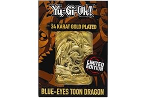YU-GI-OH! Metal Gold Card - Drago Toon Occhi Blu