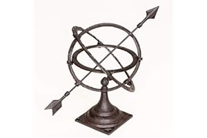 Antikas | kleine Sonnenuhr für Garten & Terasse | Höhe: 30 cm - Breite: 24 cm | dekorative Schattenuhr für Gartenliebhaber