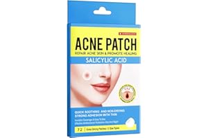 ‎ANIFER 72 Stück Salicylsäure-Akne-Pflaster - versteckt Pickel im Gesicht Hydrokolloid-Pflaster - nicht an Tieren getestet