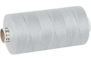 dalipo - Polyester Nähgarn Stärke 30, Polstergarn, 300m, hellgrau