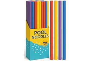 LND Gifts - Set of 8 Pool Noodles, Foam Swimming Noodle Float for Children and Adults, Strong and Flexible Swimming aid Essential for Confidence in the Pool