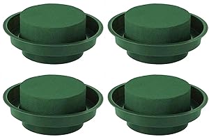 FFDHWU 4 Pieces Floral Foam Bowls, Round Wet And Dry Floral Foam Bases, Diy Flower Arrangement Kit, Floral Supplies, Suitable For Floral Decoration, Wedding Decoration, Table Decoration