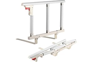 Aomdom Barandilla Cama Adultos, 69 x 40 cm Plegable Barandilla Cama Adulto Asidero de Seguridad Protector Lateral Seguridad Asidero Cama para Mayores discapacitados
