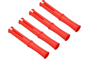 PATIKIL 10 Pulgadas Retráctil Envoltura Mango, 4uds Estirable Envoltura Dispensador Estirable Película Dispensador Pequeño Mano Dispensador Ahorro para 1.5 Pulgada Núcleo, Rojo