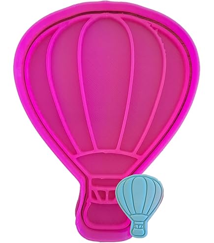 Stampino Per Biscotti A Forma Di Mongolfiera - Acciaio Inossidabile 6,5 Cm - Per Pasta, Fimo, Marzapane - 2