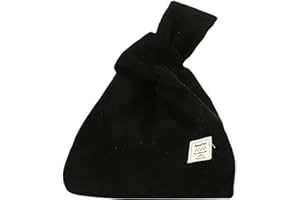 Anopo Borsa da Polso con Nodo da Donna Piccole Velluto a Coste Borsa Tote Borsa da Sera Elegante