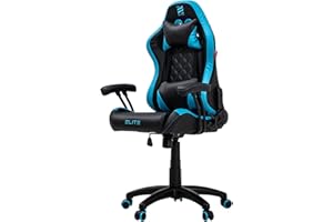‎ELITE ELITE Gaming Stuhl Pulse für Kinder | Ergonomischer Bürostuhl - Schreibtischstuhl - Chefsessel - Sessel - Racing Gaming Stuhl - Gamingstuhl - Drehstuhl - Chair - Kunstleder (Schwarz/Blau)