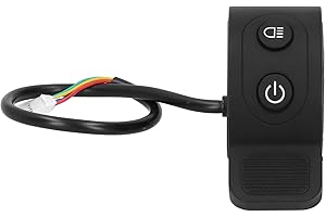 Drfeify Acceleratore del gas per pollice, acceleratore per scooter elettrico, interruttore integrato per la sostituzione di scooter