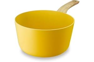 MENASTYL - Casserole 20cm Colorama safran - En Aluminium - Revêtement antiadhésif en céramique - Tous feux dont induction