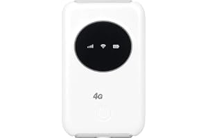 Bärbar -router, olåst med sim-kortplats för 10 enheter i resa | Mobilt hotspot för resa, USB-anslutning, delar nätverk med 10 enheter, kompakt fickdesign, lång batteritid, plug and play