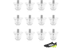 Sughaw 12 PCS Sostituzione Soft Ground Calcio Cunei di Ricambio Standard Borchie in Nylon, Scarpe da Calcio Filettatura, Progettato per Migliorare Aderenza e Prestazioni sul Campo