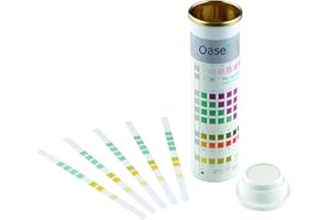 OASE 50570 AquaActiv QuickSticks 6 in 1 (50 Stück) - Wasseranalyse Teststreifen für Teichwasser aus Gartenteich Fischteich Koiteich Schwimmteich Pool