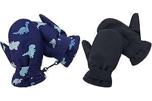 Century Star Skihandschuhe Kinder 2 Paar Fahrradhandschuhe Kinder Winterhandschuhe Fahrrad Winterhandschuhe Kinder Wasserdicht