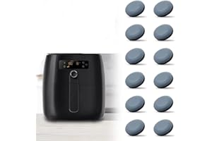LQSCJS 12 Pcs Appliance Sliders for Ninja Air Fryer, Self Adhesive Telfon Appliance Movers Accessories for Kitchen Air Fryer Coffee Machine Appliance Rollers