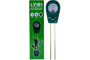 Aliangting 3-in-1 Soil Moisture/Fertility/pH Tester, Green Gardening Tool Kit for Garden, Lawn, Farm, Indoor and Outdoor Use (1pack)