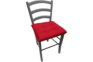 Russo Tessuti Set 6 Cuscini Coprisedia Imbottito Sedie Cucina Rosso Natalizio Natale