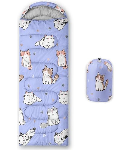 Sac De Couchage HOSIMA Star Moon – 3 Saisons, 80x230 Cm, Imperméable, Léger, Avec Sac De Compression, Pour Camping Et Randonnée