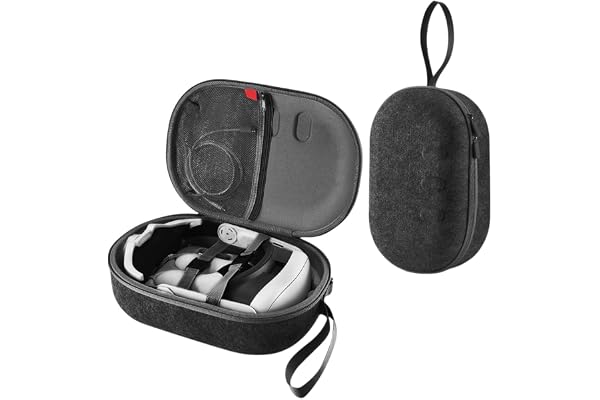 AMZLORD Étui de transport rigide résistant aux chocs, étui portable, anti-rayures, étui de de protection avec bandoulière pour Meta/Quest 3 pour Quest 3