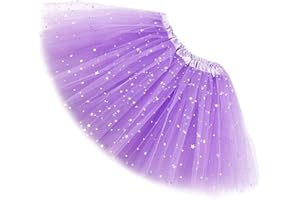 Ugitopi Niñas Sparkle Tutus Princesa Ballet Danza Capas Tul Tutu Faldas Girls Skirt