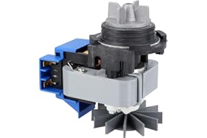 EUROPART Ablaufpumpe Laugenpumpe Spaltmotorpumpe Pumpe Solo Pumpenmotor Bajonettbefestigung 100W linkslauf Waschmaschine wie Miele 3568614 Duet Eurostar Futura Special W800 W900 Meteor Exquisit Mondia Novo