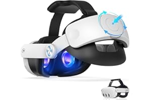 KYYOKE Upgraded Elite Strap Kompatibel mit Meta Quest 3, EIN-klick-Auslösen und Einziehen Head Strap für Quest 3 Zubehör, Stabiler und Komfortabler VR Headset Kopfbandersatz