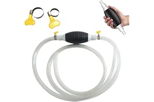 Wenrecu Handpumpe Benzinpumpe, Dieselpumpe ölpumpe mit 2M Rnglebigen PVC Sahlauch, Universal Absdugpumpe für Boot Auto Fahrzeug Diesel Benzin Öl Watser