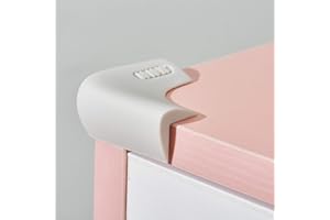 ANGLORIA 100% Silicone Corner Protector, Baby Proofing Corners Edge Guards, Pre-Tape Adhesive Soft for Kids Safety, Child Table Cabinets Furniture Bumper