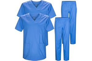 MISEMIYA Confezione da 2 Pezzi-Casacca E Pantaloni Sanitari BZ-2-817-8312 (Pacco da 2) Unisex-Adulto