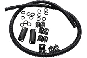Ronyme Kit de Tuyau Glace générique Kit de réparation de Tuyau de Liquide Glace Remplacez l'équipement Tuyau ondulé pour camions de Garage, 50cm