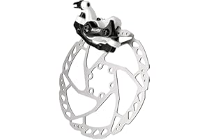 RUJOI Kit de Frein à Disque pour vélo, étrier Avant et arrière en Aluminium, Rotor de 160 mm, ajusteur mécanique sans Outil pour vélo de Route, VTT