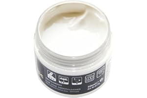 rockible Restaurador de Color de Cuero Crema Reparadora de Cuero Bálsamo de Coloración de Cuero para Zapatos de Bolso, Blanco