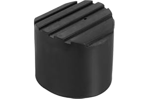 PATIKIL Drabina antypoślizgowe nóżki 76 mm, 1 szt. gumowa okrągła mata ochronna na stopy, poduszka zastępcza do teleskopowego składanego przedłużenia ochrony drabiny, czarna