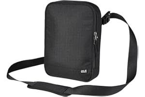 Jack Wolfskin Gadgetary, Borsa a Tracolla Unisex-Adulto, Nero, Taglia Unica