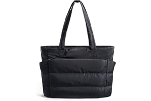 bagsmart Sac Fourre-Tout Femme,Sac a Main Femme pour Les Cours Lycee,15,6''Ordinateur Portable,Imperméable Sac Bandoulière pour Voyage,Shopping,Université et Usage Quotidien