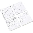 THE WHITE SHOP Napkins - 3 Assorted Designs - 3-Ply Cocktail Napkins Folded 5 x 5 Inches Bar Napkins Disposable Party Napkins Paper Napkins Dinner for Wedding Shower Birthday Bridal Shower (Color : S