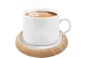 MQUPIN Podgrzewacz do kubków do kawy, USB, podgrzewacz do herbaty z antypoślizgową podstawą, podgrzewacz do napojów do mleka, kawy, herbaty, podgrzewacz do kubków, podgrzewacz do kubków, podgrzewana