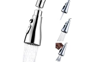 NICOLA Głowica natryskowa kranu, obrotowa wylewka o 360°, głowica natryskowa do zlewu kuchennego, wyciągana głowica natryskowa z 3 trybami wylotu wody, głowica do zlewu kuchennego