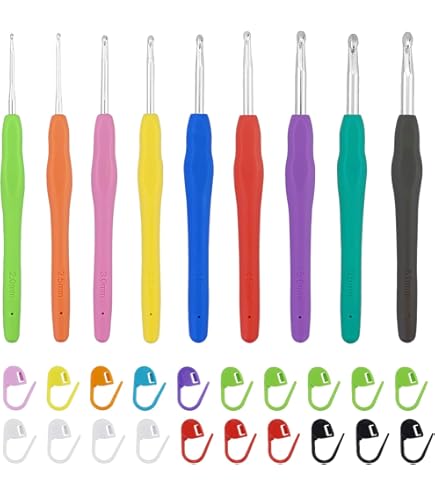 Ensemble De Crochets Au Crochet Ensemble 'outils De Couture Poignée Souple à - Bricolage