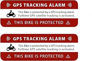 RITTER Lot de 2 autocollants GPS - Alarme de suivi - Avertissement de sécurité GPS - Autocollant extérieur pour vitres de voiture, moto, camion, engins de construction