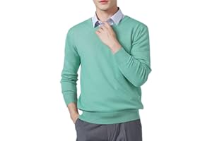 Vogrtcc Men's Sweaters Cashmere Blend Knitting V-Neck Pullovers Wool Knitwear Jumpers Clothes