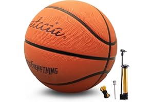 Fantecia Basketball Size 7, Rubber Basketballs with Pump, ideal for Indoor & Outdoor activities