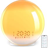 ARTINABS Alarm Clock Light Wake Up Light Simulator Sunrise with App Control | Sunrise and Sunset Simulator, Smart App Control